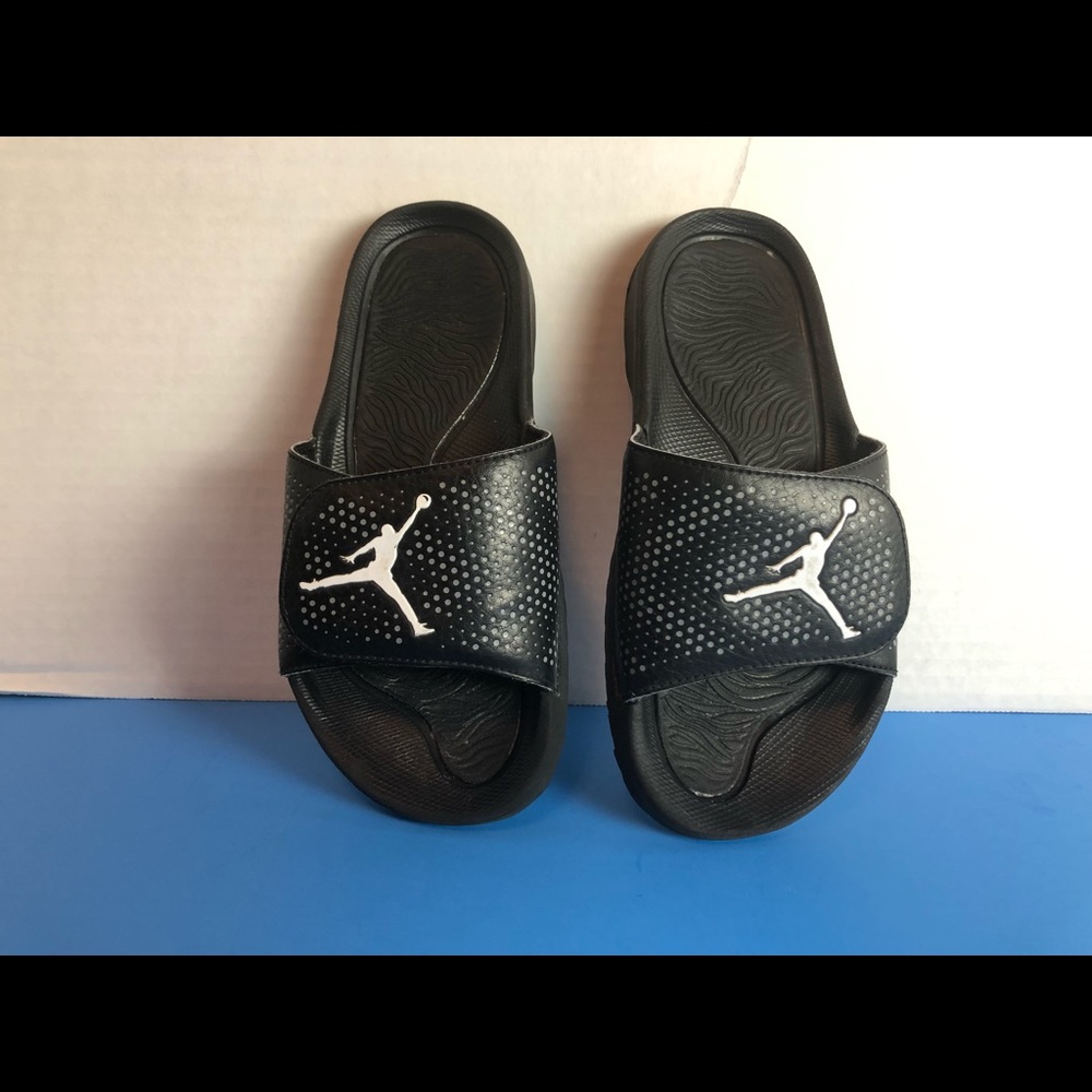 Black Jordans sandals